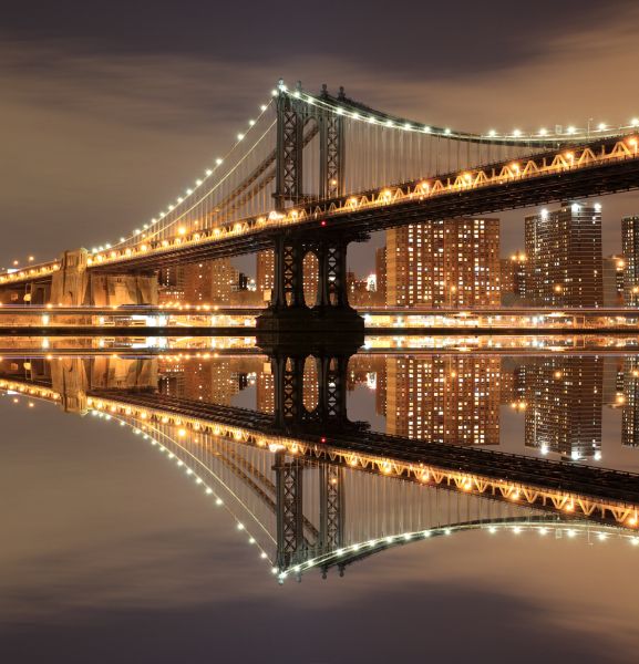 Фреска Отражение Манхеттенского моста
