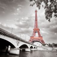 Фотообои Париж черно белый