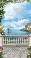 Фреска Балкончик с видом на море