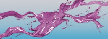 Фреска 3D Фиолетовые брызги краски