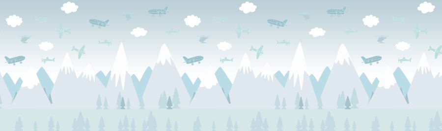 Фреска Самолеты и горы