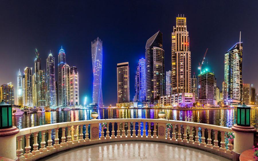 Фреска Балкон с видом на Дубай