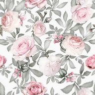 Фреска Нежные акварельные розы