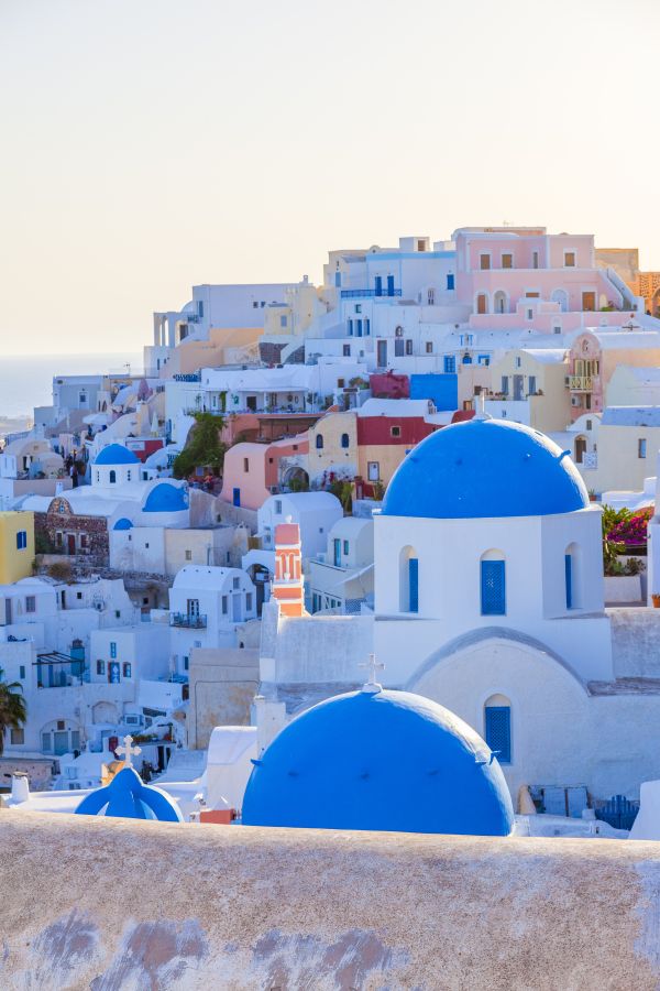 Фреска Белый город в Греции