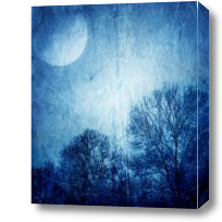 Картина Лунный свет рисунок синий